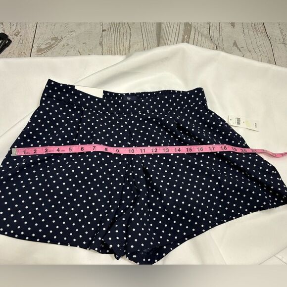 NWT Gap Pleated Navy Polka Dot Flowy Skirt Shorts - Picture 6 of 8